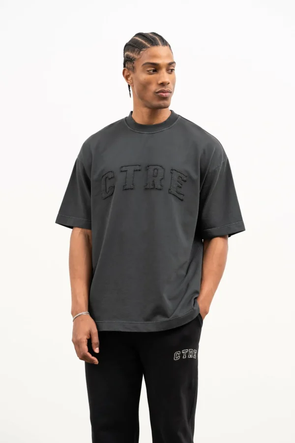 The Couture Club T-Shirts-Heavyweight Ctre Applique T-Shirt