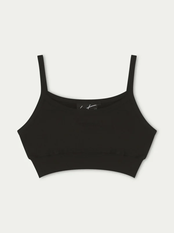 The Couture Club Tops-Jersey Logo Crop Top