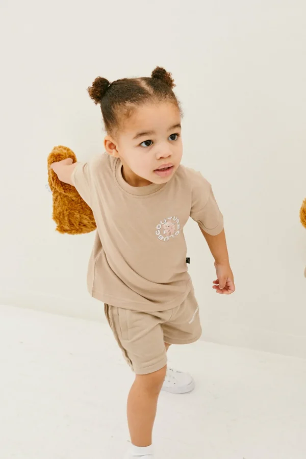 The Couture Club T-Shirts-Kids Circle Graphic Teddy T-Shirt