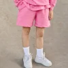 The Couture Club Shorts-Kids Emblem Print Sweat Short