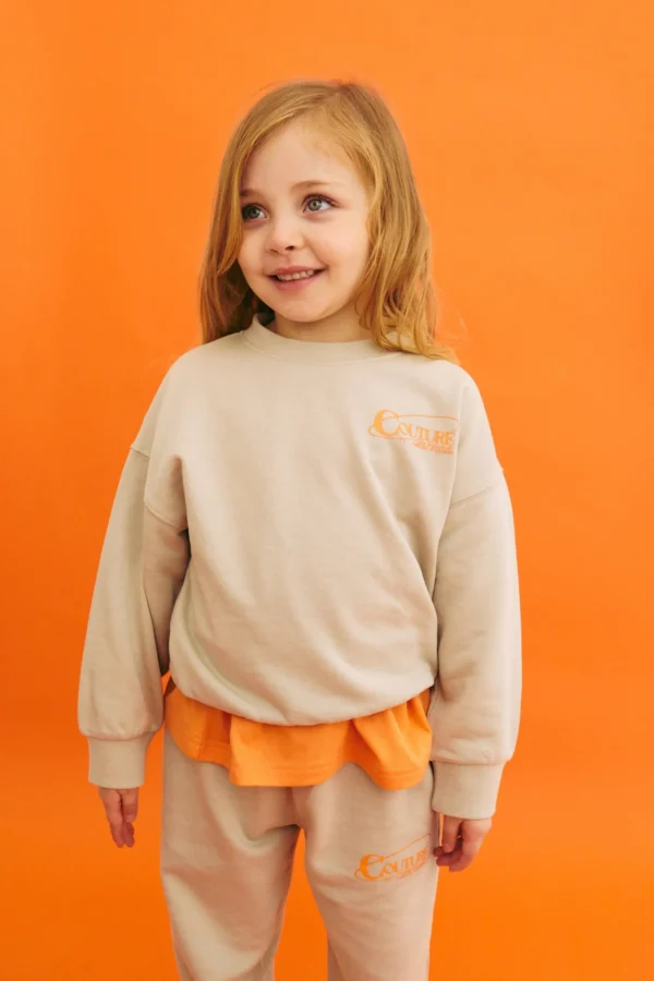 The Couture Club Tracksuits & Sets-Kids Globe Print Sweat