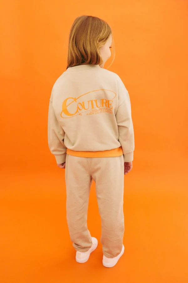 The Couture Club Tracksuits & Sets-Kids Globe Print Sweat