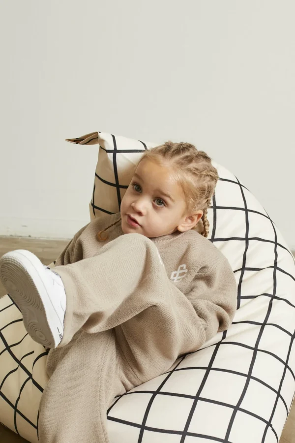 The Couture Club Tracksuits & Sets-Kids Knitted Emblem Jogger