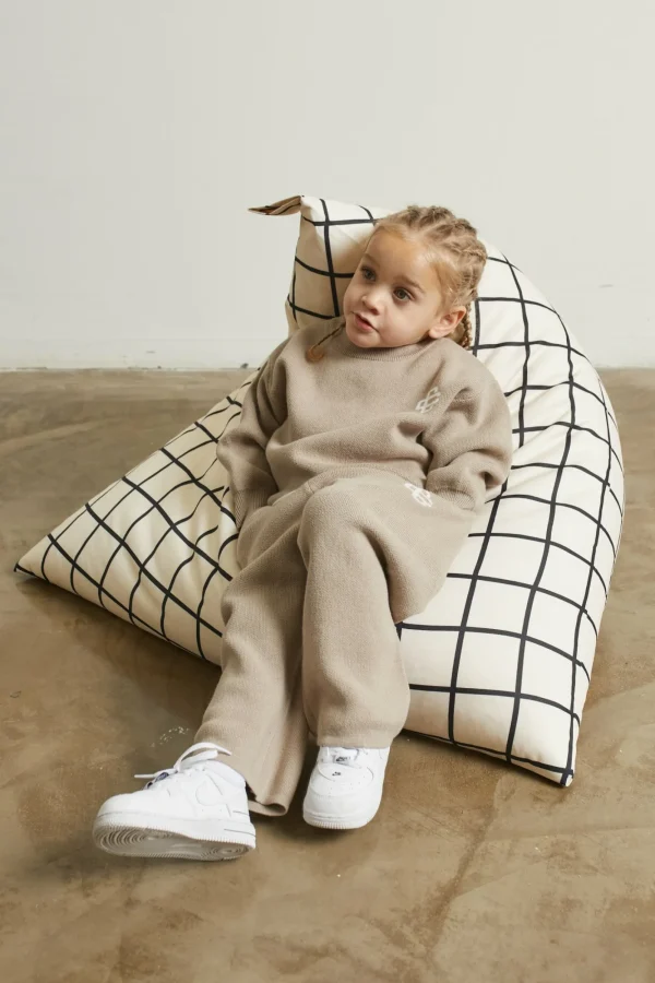 The Couture Club Tracksuits & Sets-Kids Knitted Emblem Jogger