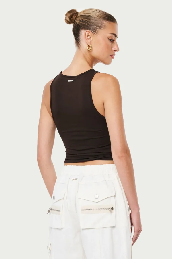 The Couture Club Tops-Knotted Racer Vest