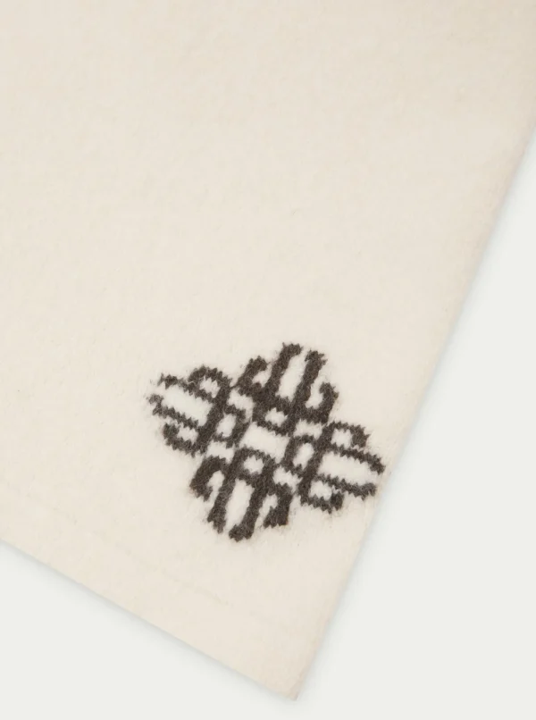 The Couture Club Twinsets-Lightweight Fluffy Knit Emblem Shorts