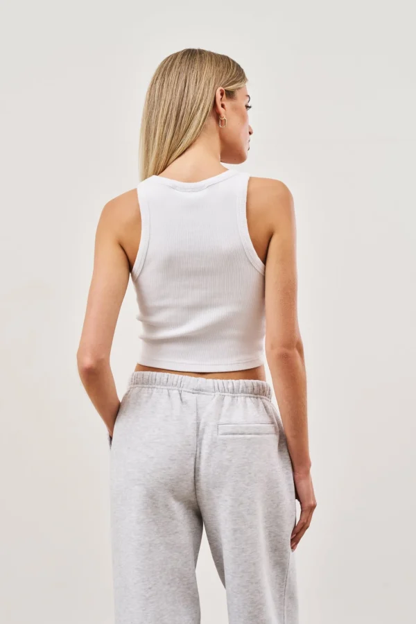 The Couture Club Tops-Logo Ribbed Racer Vest