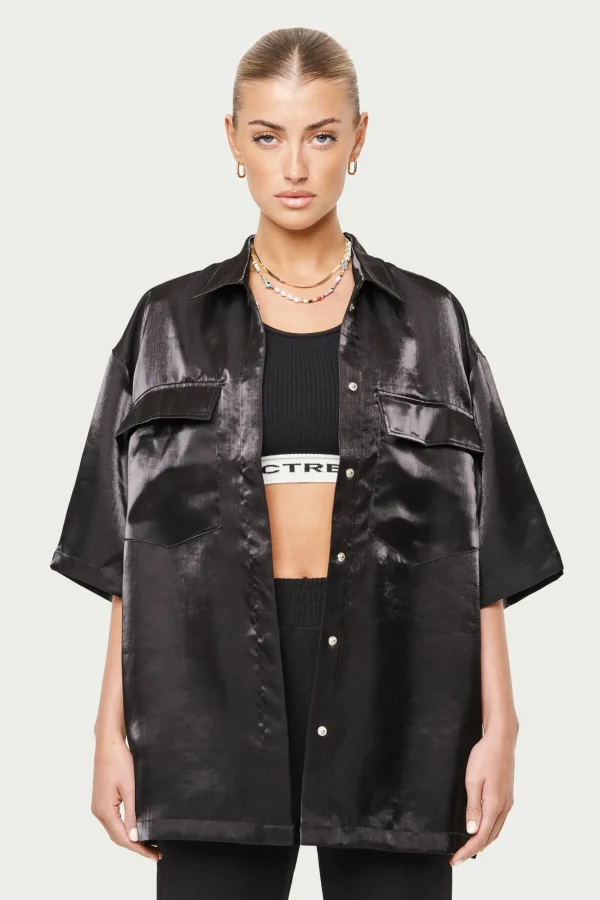 The Couture Club Tops-Love Always Organza Shirt