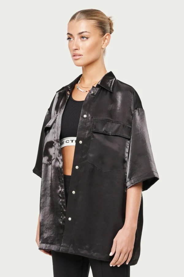 The Couture Club Tops-Love Always Organza Shirt