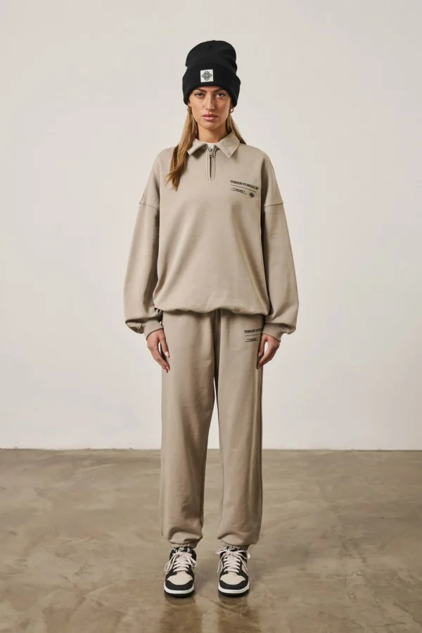 The Couture Club Tracksuits-Multi Graphic Relaxed Polo Top