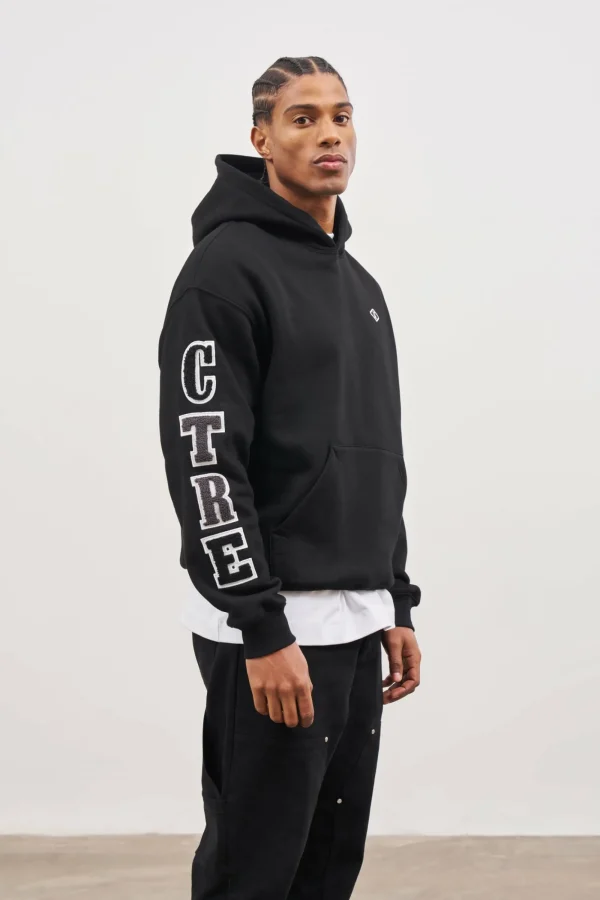 The Couture Club Hoodies-Multibadge Chenille Hoodie