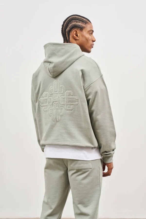 The Couture Club Tracksuits-Outline Embroidered Emblem Hoodie