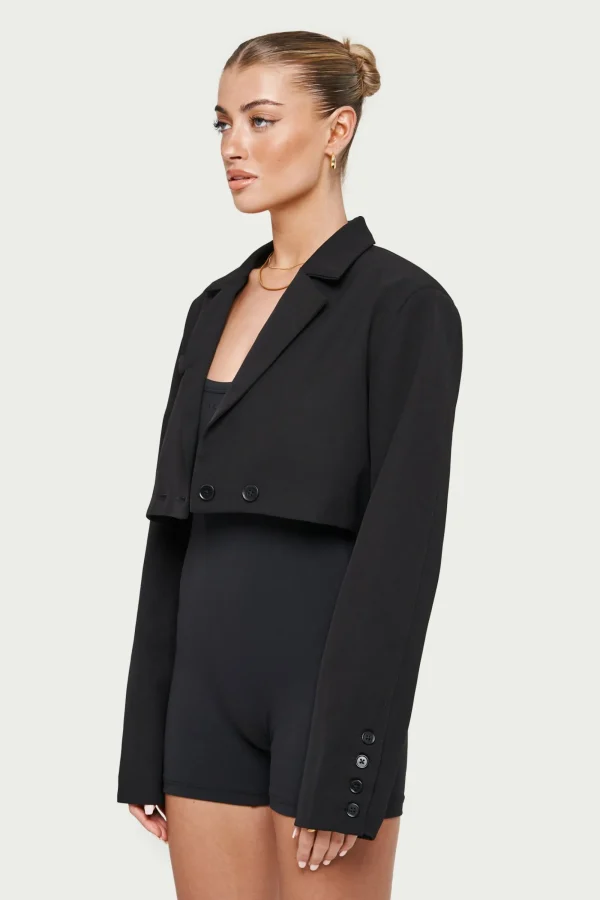 The Couture Club Coats & Jackets-Oversized Cropped Blazer