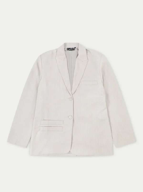 The Couture Club Coats & Jackets-Oversized Pinstripe Blazer