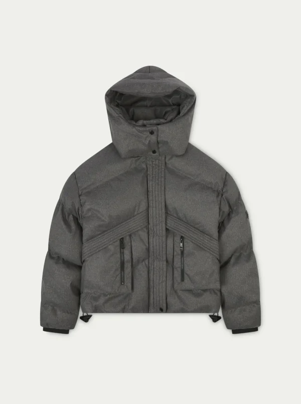 The Couture Club Coats & Jackets-Oversized Tie Hem Puffer Jacket
