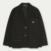 The Couture Club Coats & Jackets-Oversized Twill Blazer