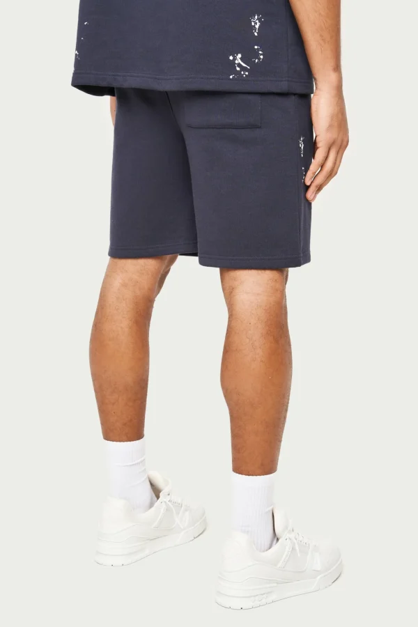 The Couture Club Twinsets-Paint Detail Heavyweight Shorts