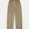 The Couture Club Cargo Pants-Peached Twill Straight Cargos