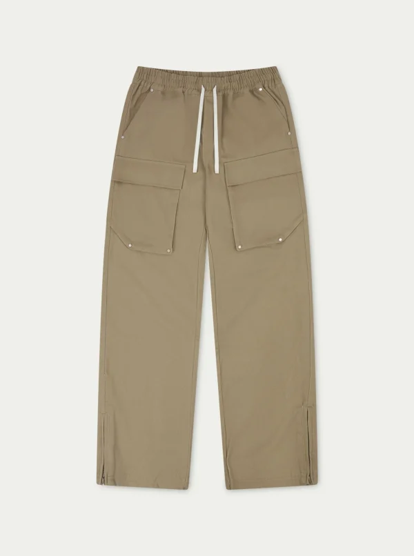 The Couture Club Cargo Pants-Peached Twill Straight Cargos