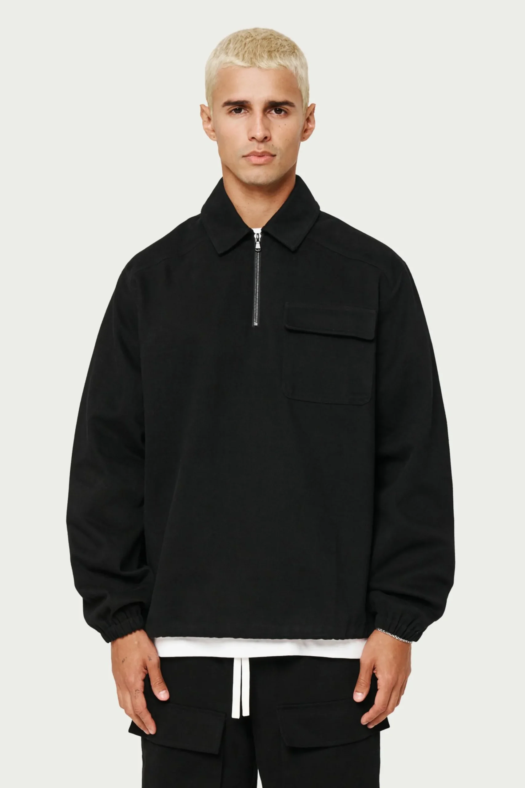 quarter_zip_pull_over_sha_2.webp The Couture Club Coats & Jackets-Quarter Zip Pull Over Shacket