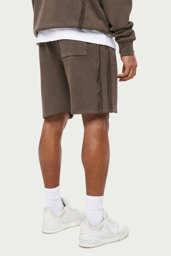 The Couture Club Twinsets-Raw Seam Distressed Shorts
