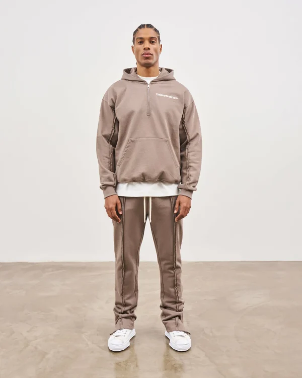 The Couture Club Tracksuits-Raw Seam Straight Leg Joggers