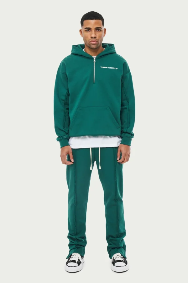 The Couture Club Tracksuits-Raw Seam Straight Leg Joggers