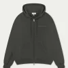 The Couture Club Twinsets-Raw Seam Zip Through Hoodie