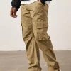 The Couture Club Cargo Pants-Ripstop Relaxed Cargo Trousers