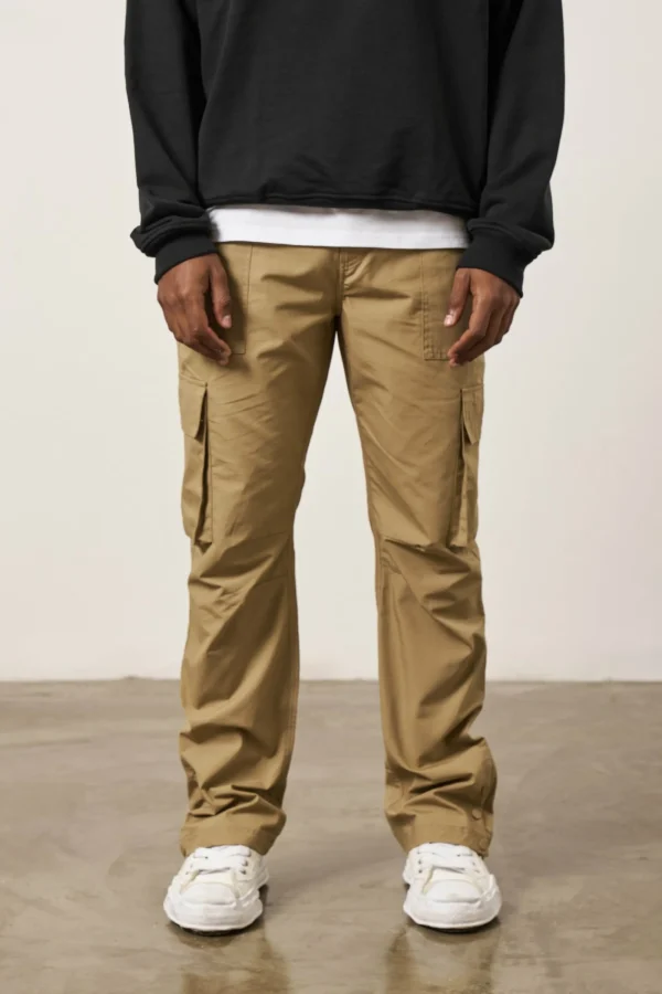 The Couture Club Cargo Pants-Ripstop Relaxed Cargo Trousers
