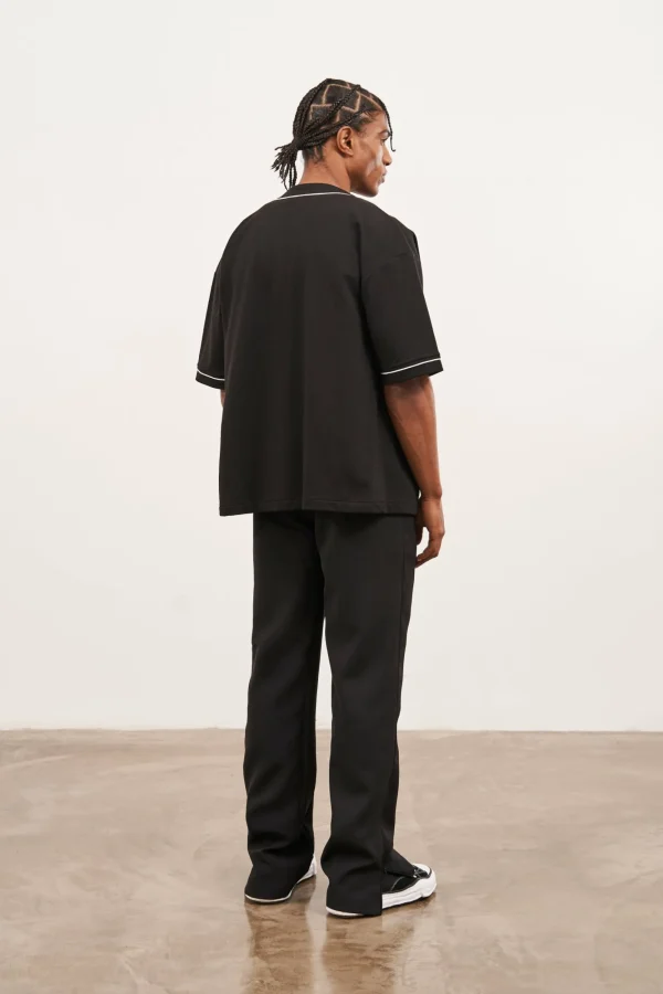 The Couture Club T-Shirts-Script Jersey Baseball Shirt