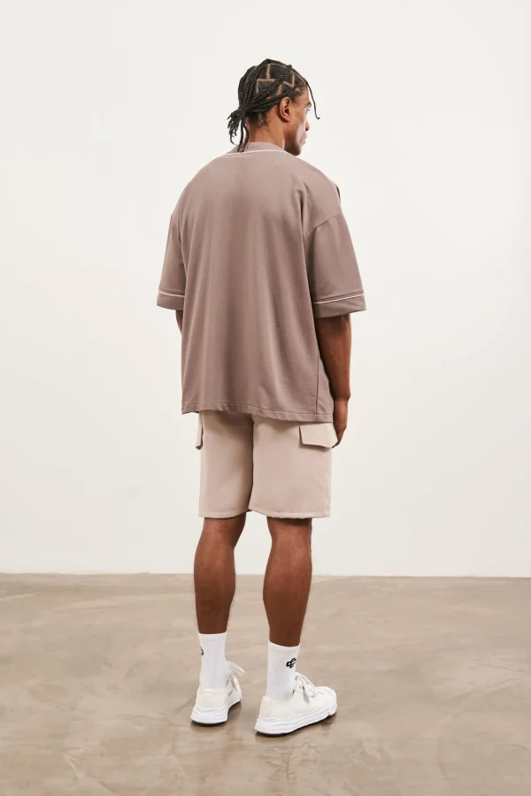 The Couture Club T-Shirts-Script Jersey Baseball Shirt