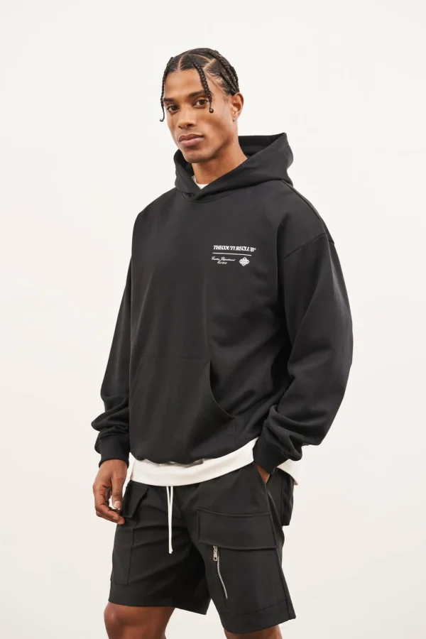 The Couture Club Hoodies-Script Multi Graphic Hoodie