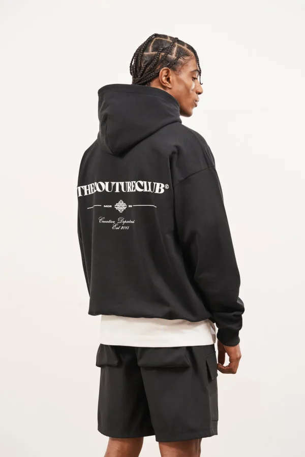 The Couture Club Hoodies-Script Multi Graphic Hoodie
