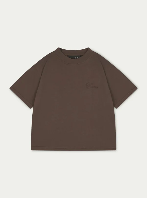 The Couture Club T-Shirts-Script Vintage Cropped T-Shirt