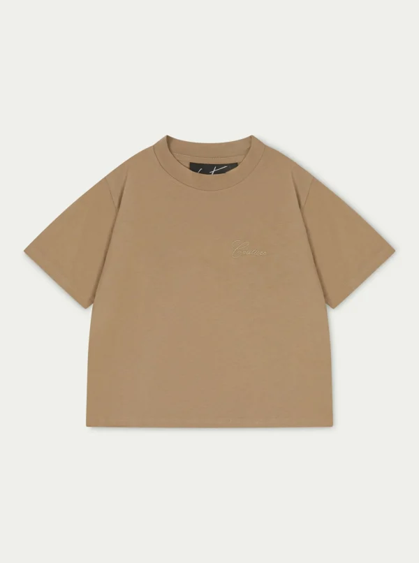 The Couture Club T-Shirts-Script Vintage Cropped T-Shirt