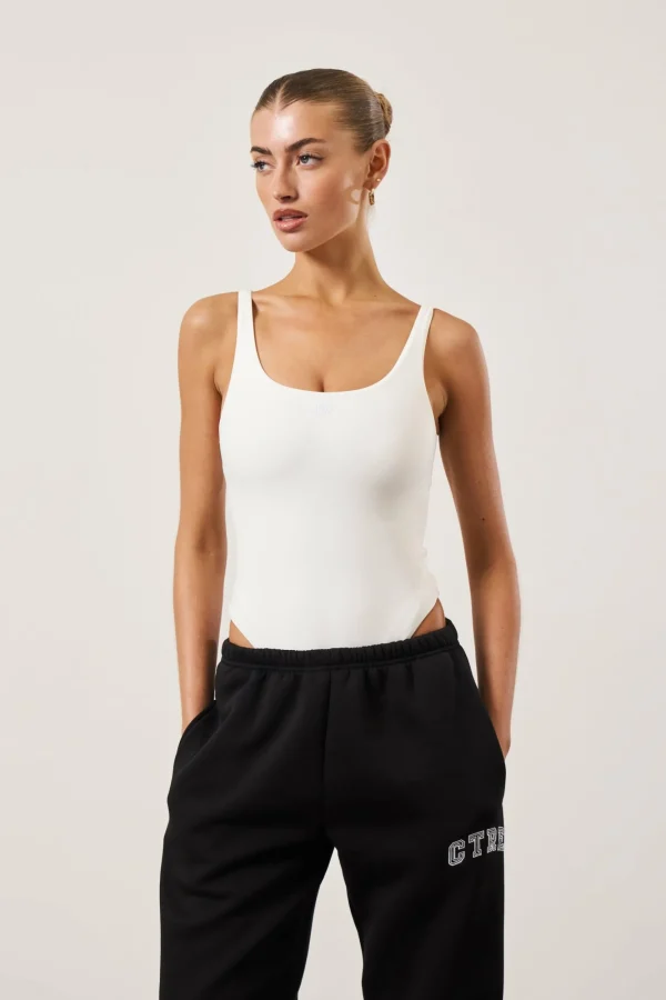 The Couture Club Tops-Sculpting Jersey Scoop Neck Bodysuit