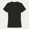 The Couture Club T-Shirts-Sculpting Stretch Emblem Baby Tee