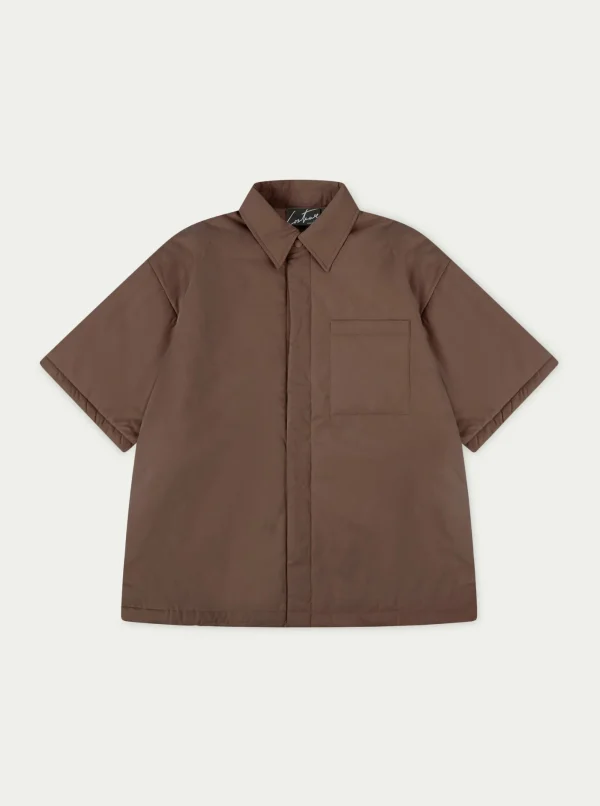 The Couture Club Shirts-Short Sleeve Padded Shirt