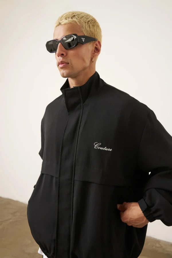 The Couture Club Twinsets-Smart Lightweight Track Jacket