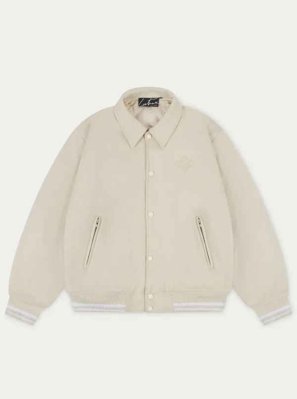 The Couture Club Coats & Jackets-Suede Varsity Jacket
