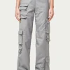 The Couture Club Bottoms-Tailored Multi Pocket Cargo Trouser