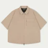 The Couture Club Twinsets-Technical Heavyweight Zip Overshirt