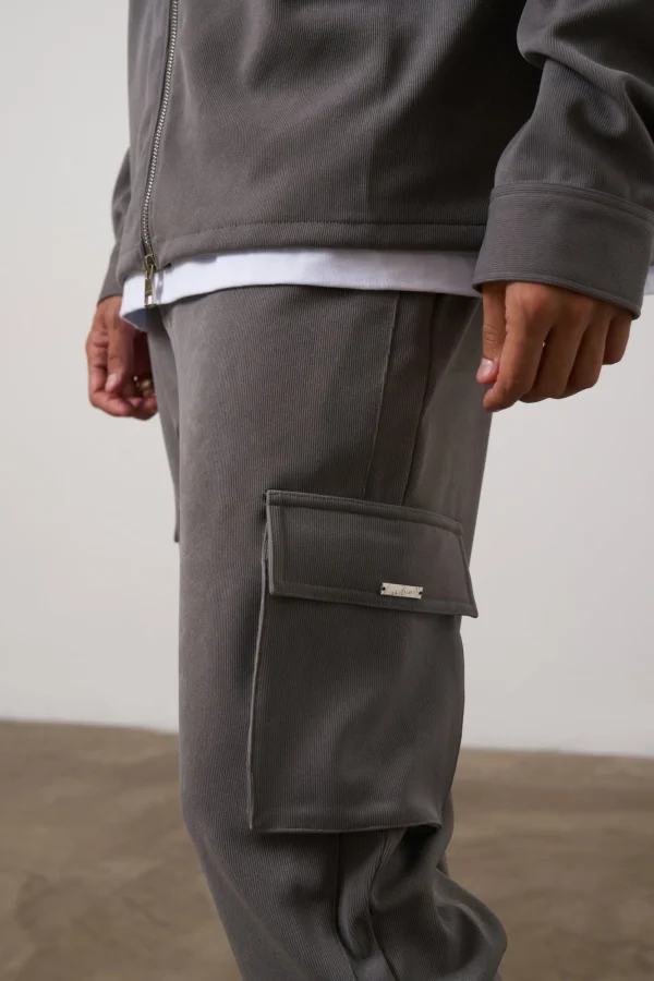 The Couture Club Twinsets-Technical Rib Smart Cargos