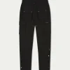 The Couture Club Cargo Pants-Technical Stretch Popper Detail Cargo Pants