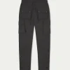 The Couture Club Cargo Pants-Technical Stretch Popper Detail Cargo Pants