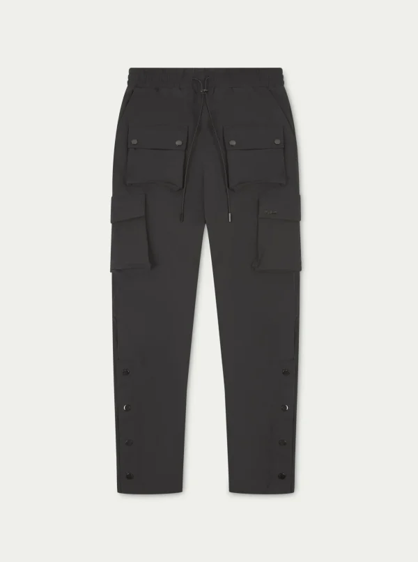 The Couture Club Cargo Pants-Technical Stretch Popper Detail Cargo Pants