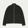 The Couture Club Twinsets-Twill Rivet Detail Carpenter Jacket
