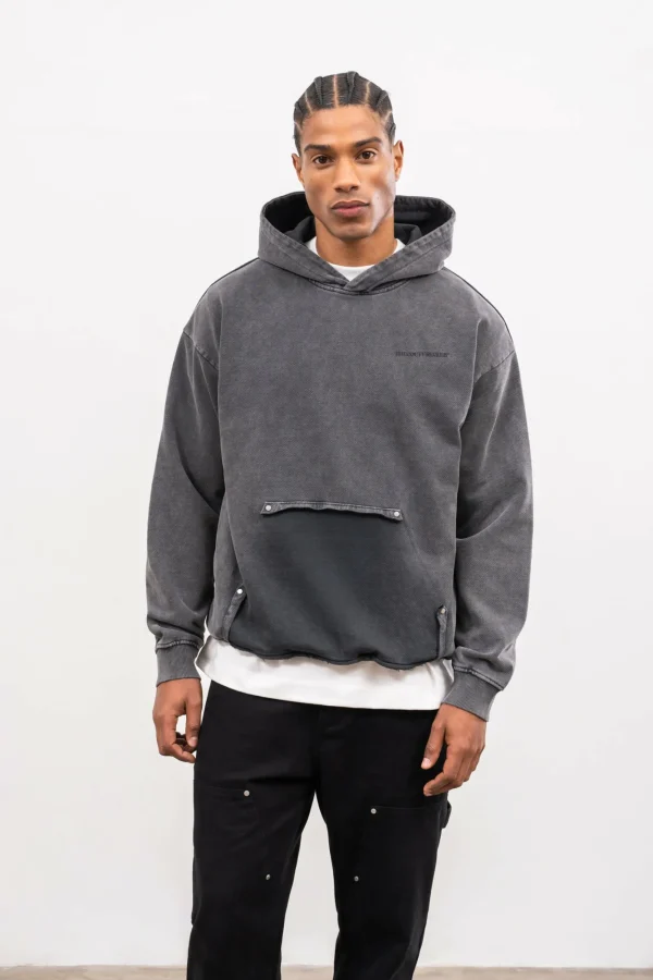 The Couture Club Hoodies-Washed Pocket Hoodie