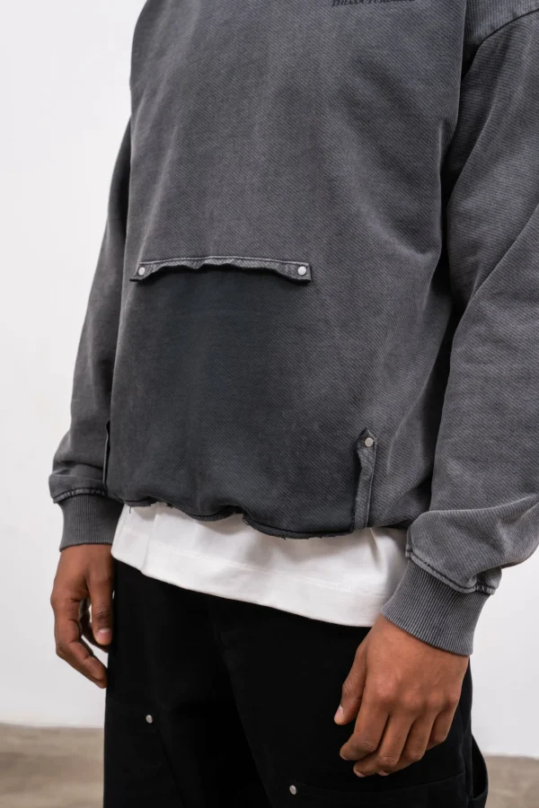 The Couture Club Hoodies-Washed Pocket Hoodie